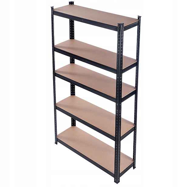 Kovový Regál Skladový Garážový 5-PATROVÝ 180x90x30cm 875KG
