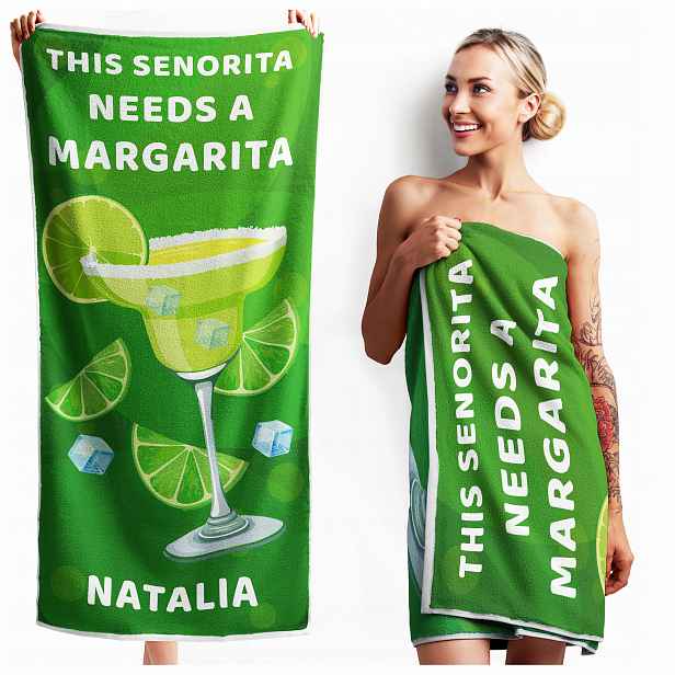 Plážový Ručník Margarita S Personalizovaným Jménem