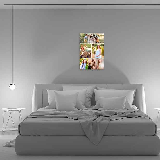 TEMU 2D ploché, 2D ploché, Vlastní plátna s vašimi fotografiemi milého, více obrázků, personalizované nástěnné umění, nepravidelné tvary, koláž, tip