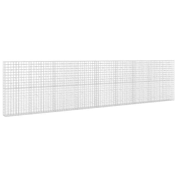 vidaXL Gabion s drátem 3,5 mm a síťkou 10x10 cm 850x30x200 cm
