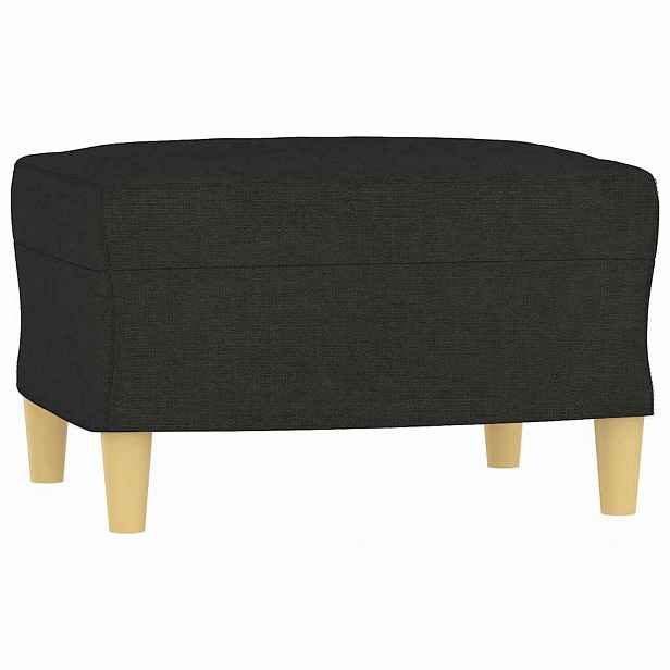 vidaXL Podnožka černá 60 x 50 x 41 cm textil