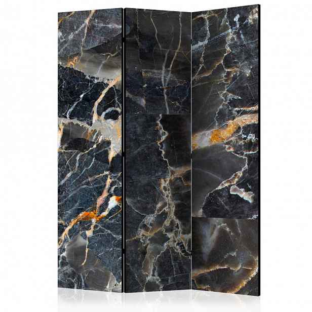 Paraván Black Marble Dekorhome 135x172 cm (3-dílný)