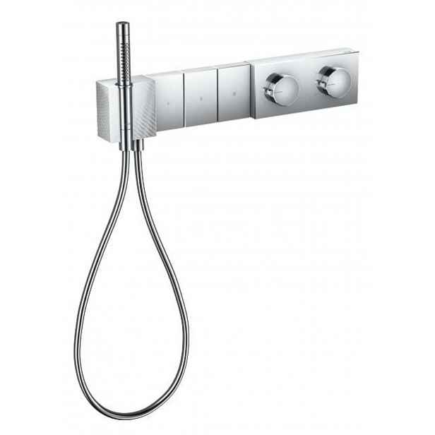 Axor Edge - Termostatická sprchová baterie Select 540/100 pod omítku pro 3 spotřebiče, chrom/diamantový brus 46711000