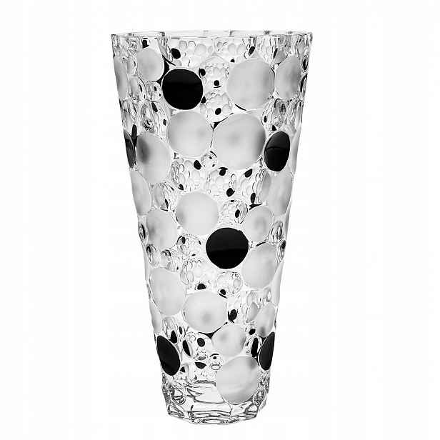 Bohemia Jihlava Lisboa Fond And Black Váza 310 MM