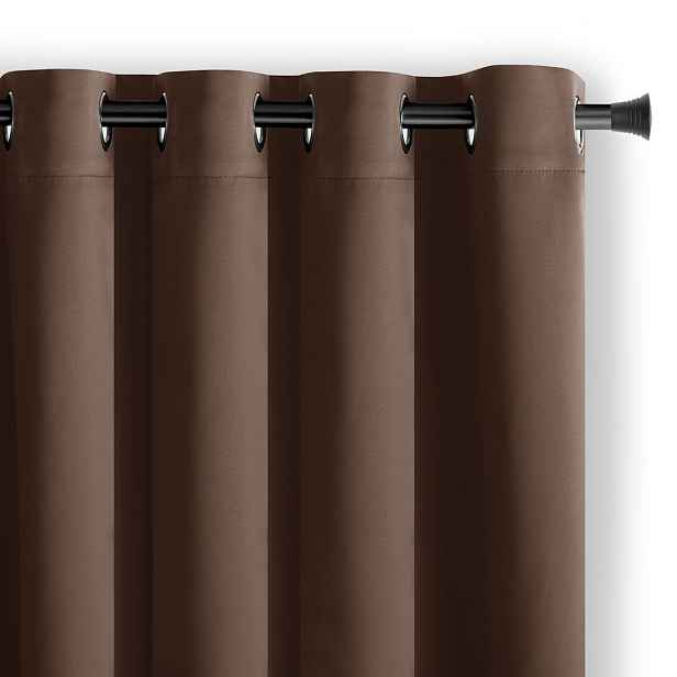 Restilo Závěs AmeliaHome Blackout s průchodkami 140x270 cm hnědý, velikost 140x270