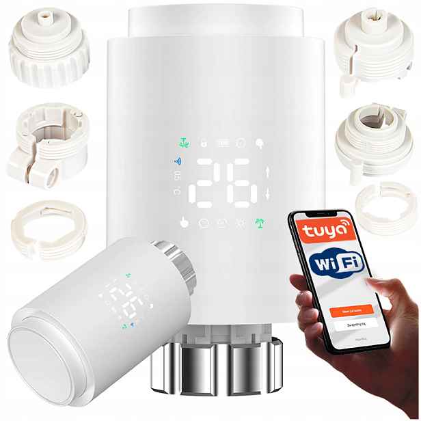 Termostatická Kartuše Zigbee 3.0 LCD Inteligentní Radiátorová Smart Tuya