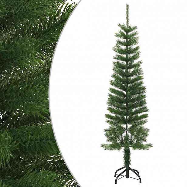 vidaXL Umělý úzký vánoční stromek se stojanem 150 cm PE