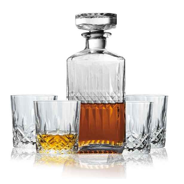 BERLINGERHAUS Sada lahve 750 ml a 4 ks sklenic na whisky 220 ml BH-8657