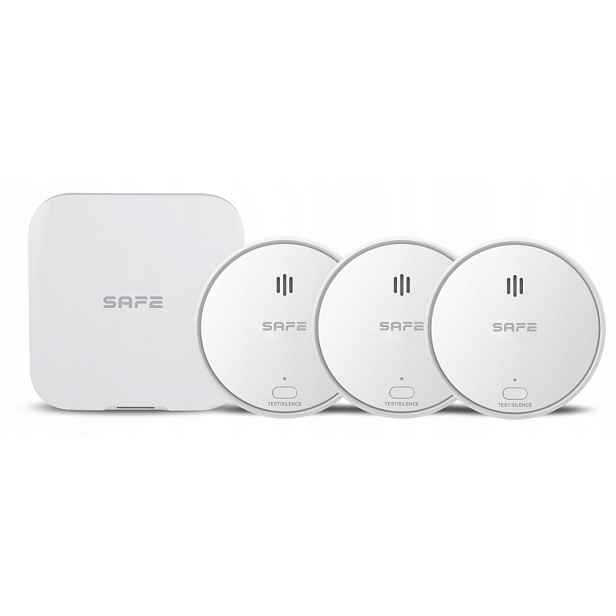 Safe Starter Kit Fire, bílá Bezdrátová sada pro včasnou detekci požáru