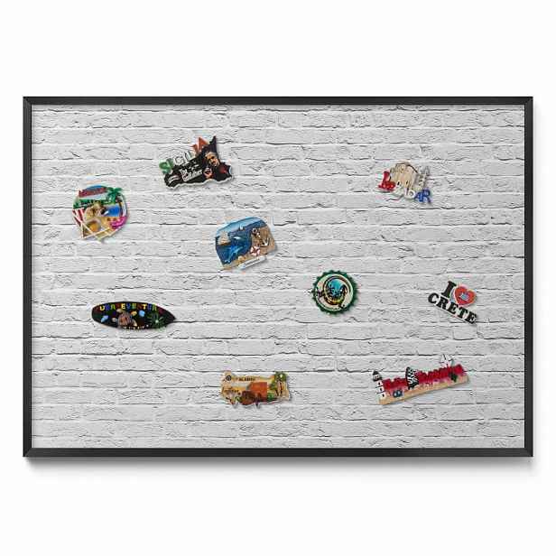 TULUP MAGNETICKÁ TABULE 100x70 cm černý rám – Dřevěná struktura s pryskyřicí