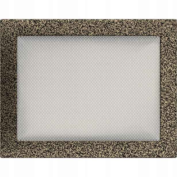 Ventilační mřížka 22x30 černo-zlatá