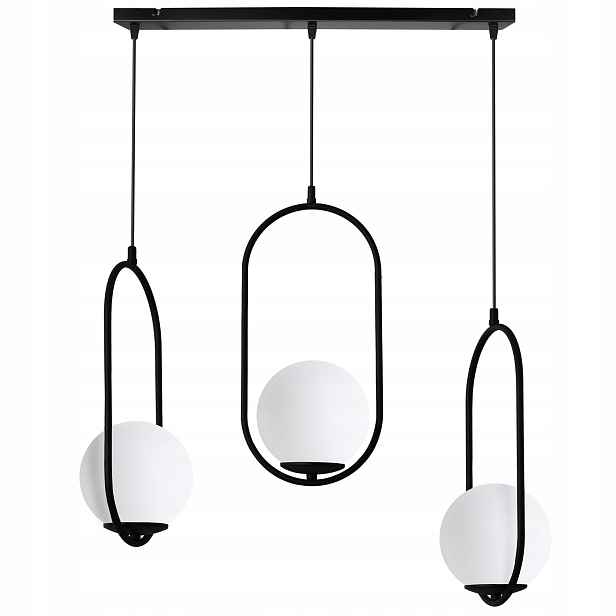 Závěsná Stropní Lampa Lustr Trojitý Skleněné Koule Do Kuchyně Obývacího Pokoje E14