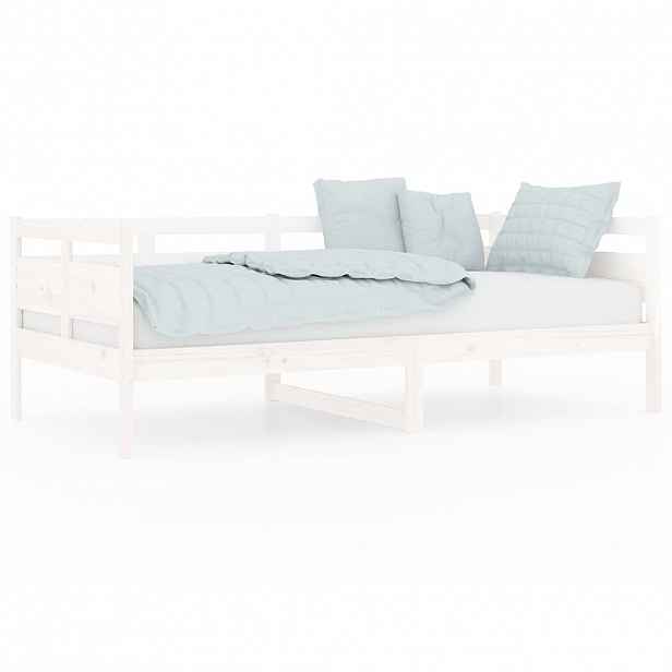 vidaXL Válenda bílá masivní borové dřevo 90 x 190 cm