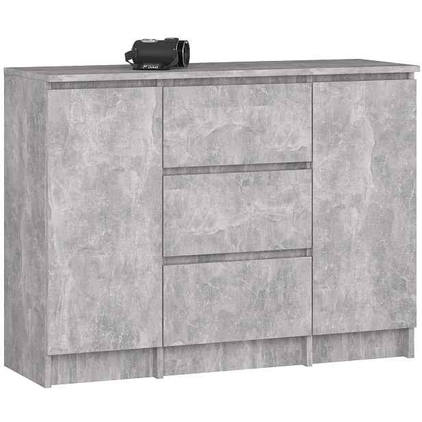 Ak furniture Komoda Girgo 100 cm beton