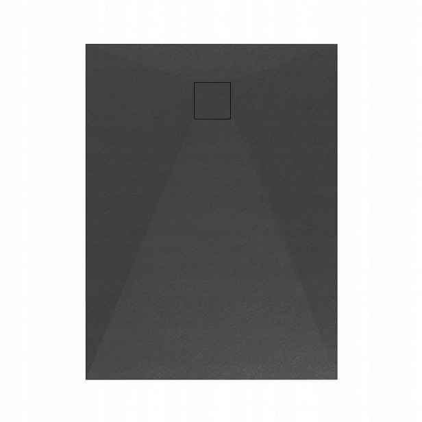 Olda 90x120 cm černá sprchová vanička Gamma