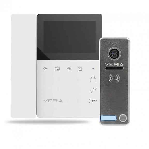 Set Videotelefon Veria 7043B bílý vstupní stanice Veria 230