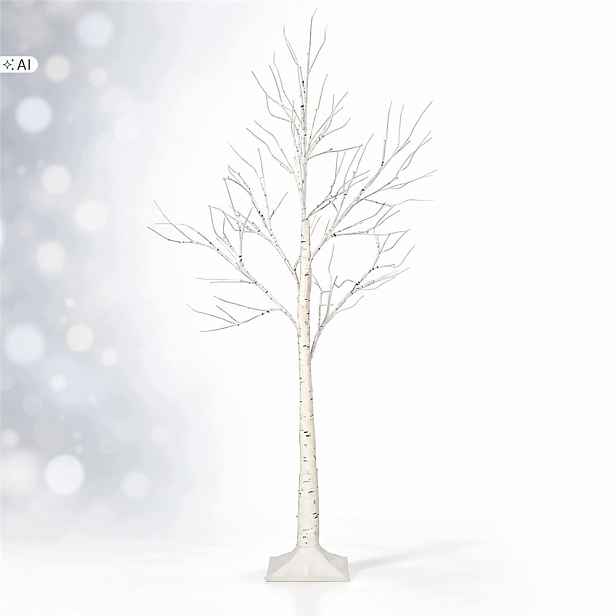 Dekorační vánoční stromek Led Bříza 150 cm, studená bílá