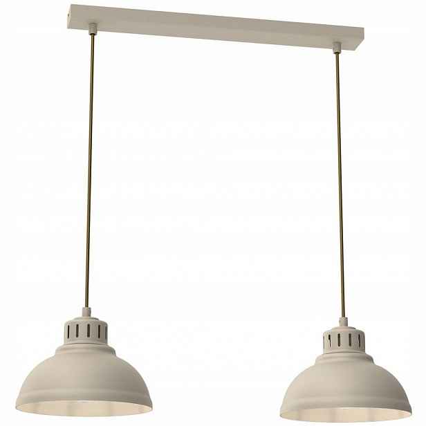 Béžová dvojitá závěsná lampa nad stůl Sven 8891 Luminex