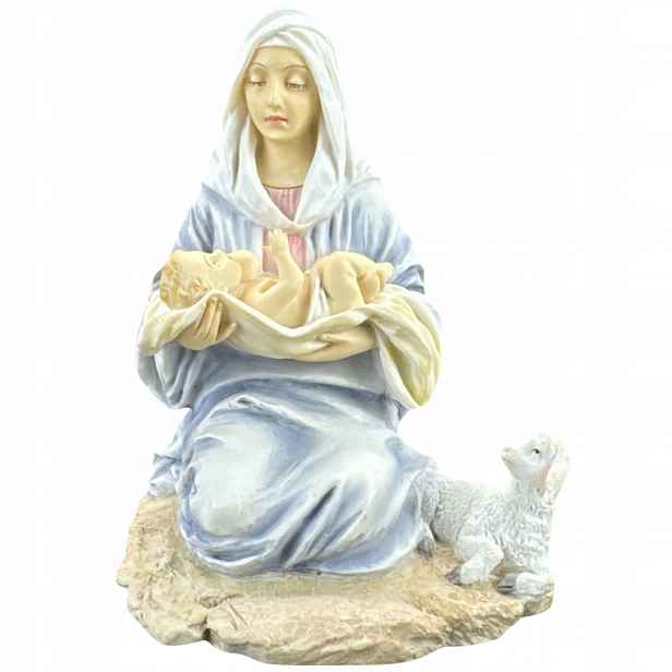 socha, figurka Marie držící malého Ježíška v barvě Veronese WU75996AA