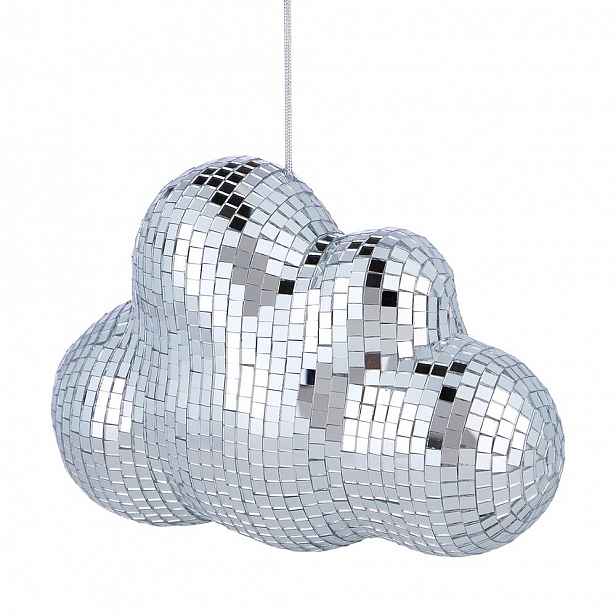 Butlers DISCO Oblak 18 cm - stříbrná