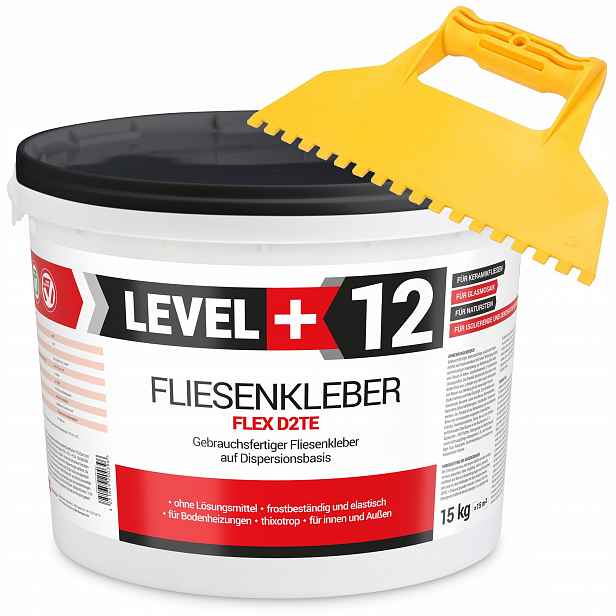 Lepidlo na dlaždice Připraveno 15 kg Zubová špachtle 5x5 mm