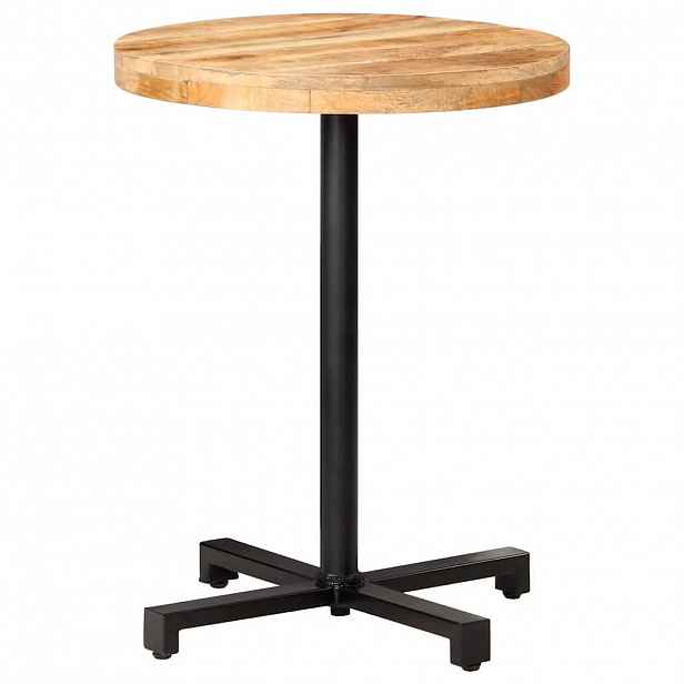 vidaXL Bistro stůl kulatý Ø 60 x 75 cm hrubé mangovníkové dřevo