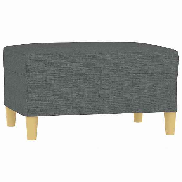 vidaXL Podnožka tmavě šedá 70 x 55 x 41 cm textil