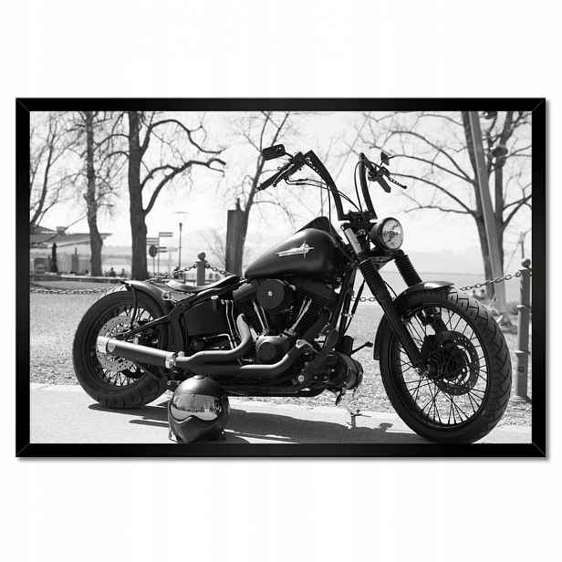 Plakáty v rámu 60x40 Harley Davidson motocykl