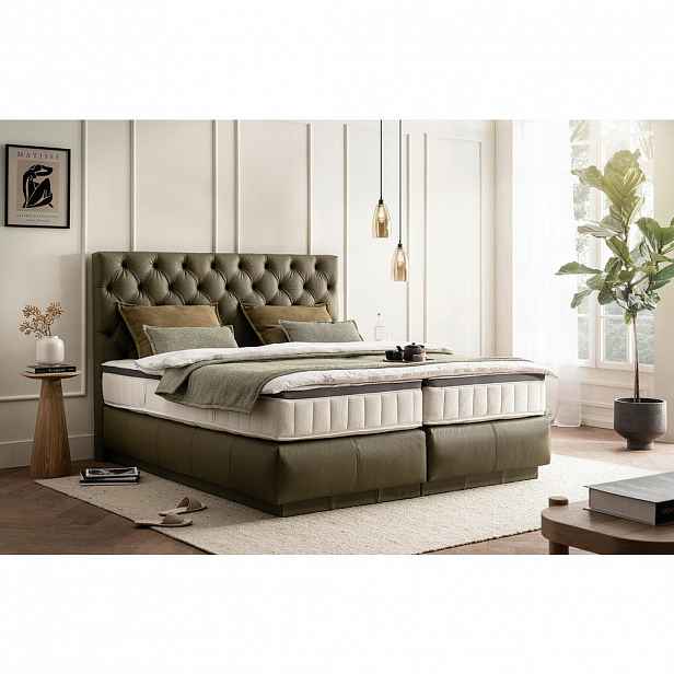 Novel POSTEL BOXSPRING, 180/200 cm, zelená