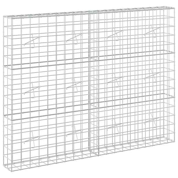 vidaXL Gabion s drátem 3,5 mm a síťkou 10x10 cm 200x20x150 cm