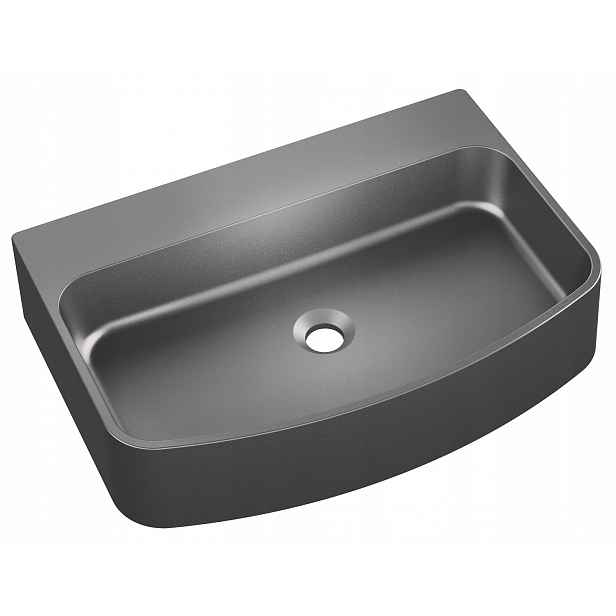 Umyvadlo Na Desku dřez do koupelny obdélníkové Mello Moonlight Grey 60x42