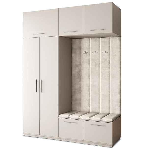 MASSENO MODERNÍ PŘEDSÍŇOVÁ SKŘÍŇ REMA, 180/240/60 cm, kašmírová