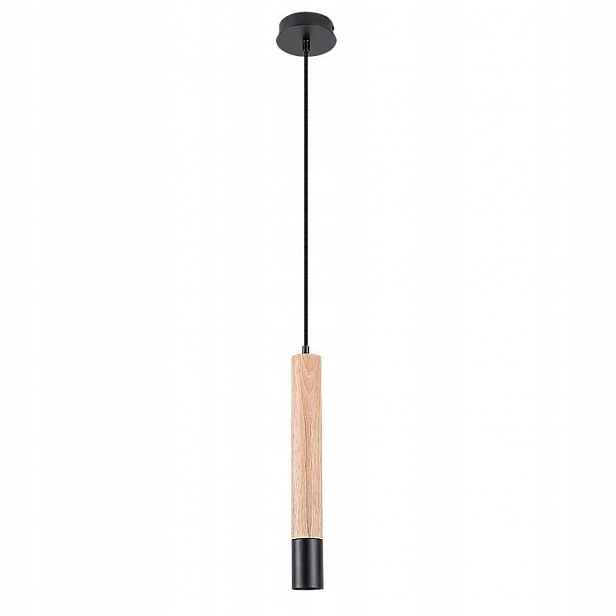 Černá závěsná lampa Braulia s industriálním leskem nad stůl Rabalux