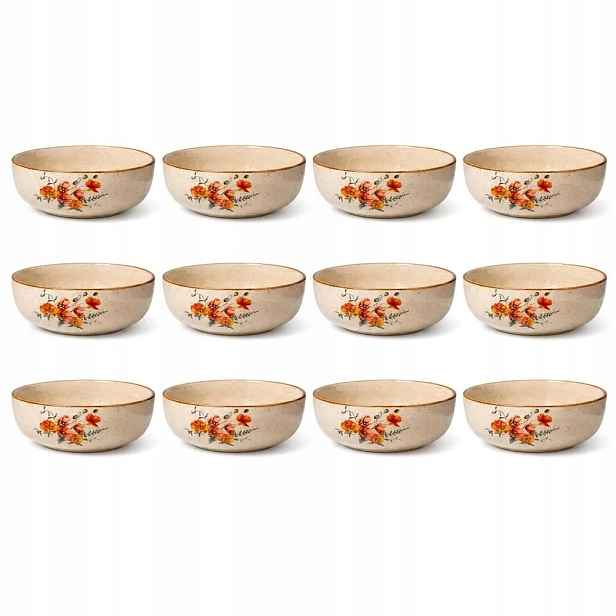 Keramické misky na polévku a müsli, sada 12 kusů v Maki Belle Line
