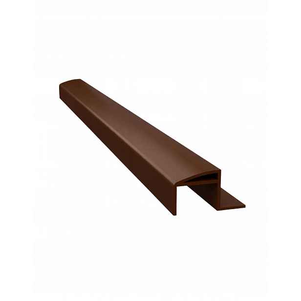 Uzavírací profil pro okapové profily Renoplast W20Z Hnědý RAL8019 200 cm