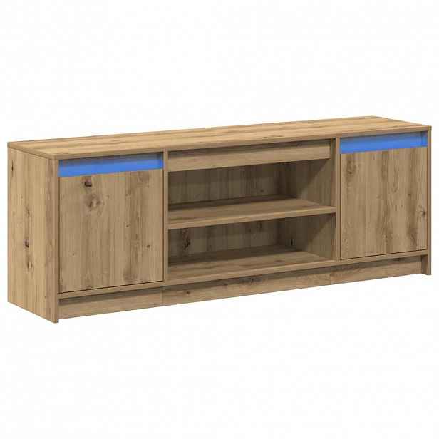 vidaXL TV jednotky 139,5 x 34 x 50 cm Hnědá Kompozitní dřevo