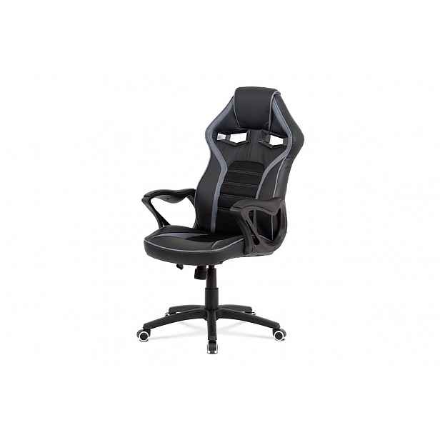Kancelářská židle GREY, černá látka/šedá látka - 51 x 50 x 115-112 cm