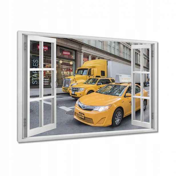 Obrazy 120x80 Žluté vozy New York