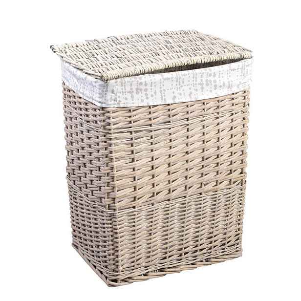 Sapho Aqualine KF038 Prádelní proutěný koš; 73l; krémový