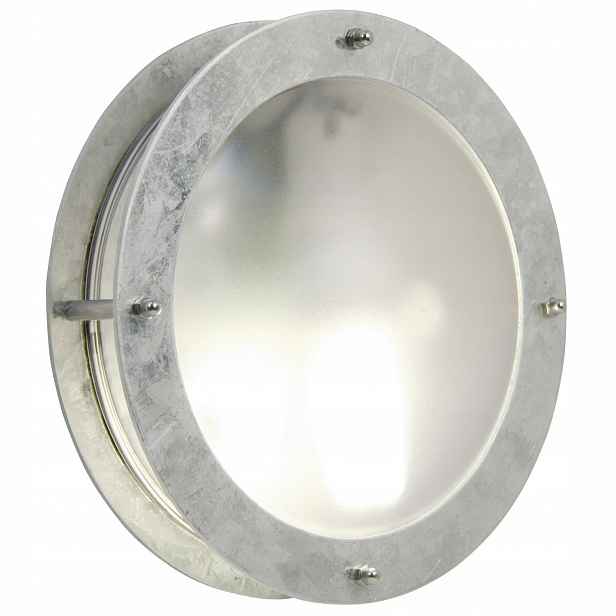 Stropní Led terasová lampa stříbrná 60W pozinkovaná IP54 Malte Nordlux 24 cm