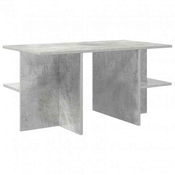 vidaXL Konferenční stolek Betonově šedá 87 x 50 x 45 cm