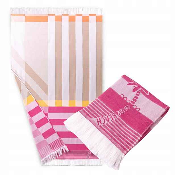 Zwoltex On The Beach Fouta Plážová osuška růžová 220g 100x160