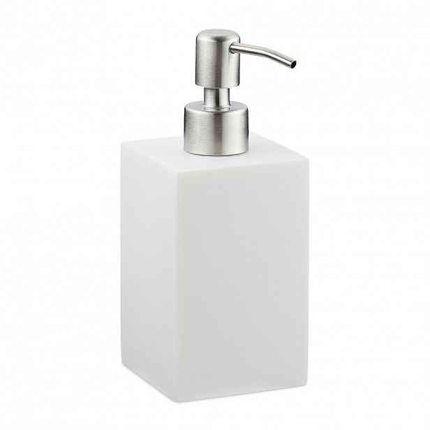 Relaxdays DÁVKOVAČ Bílý hranatý 300 ml