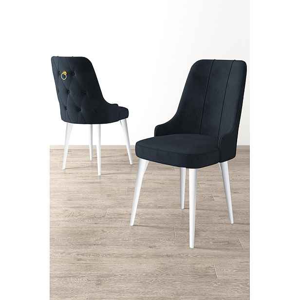 Sada židlí (2 kusy) Newa - Anthracite, White