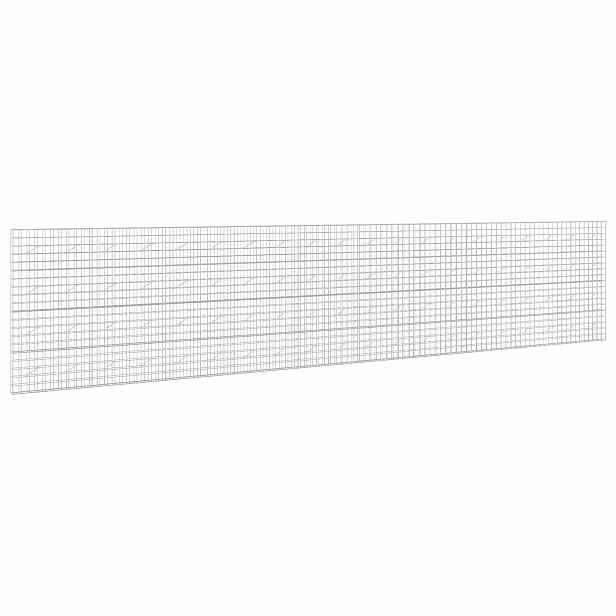 vidaXL Gabion s drátem 3,5 mm a síťkou 10x10 cm 1000x10x200 cm