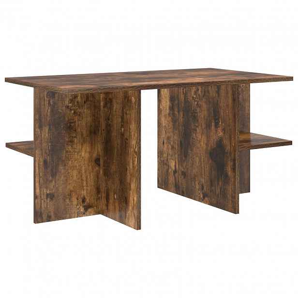 vidaXL Konferenční stolek Uzený Dub 87 x 50 x 45 cm Dřevěný materiál