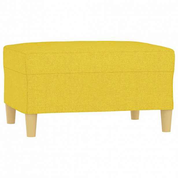 vidaXL Podnožka světle žlutá 70 x 55 x 41 cm textil