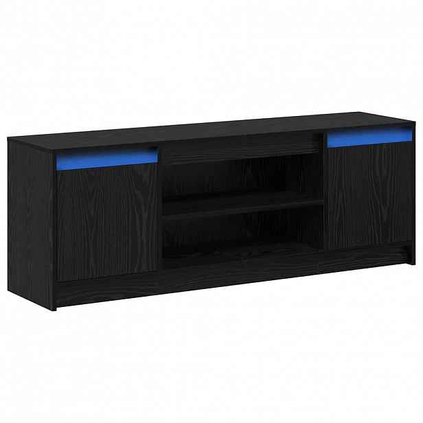 vidaXL TV jednotky 139,5 x 34 x 50 cm Černá Kompozitní dřevo