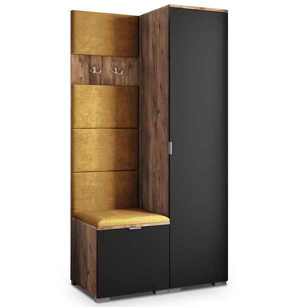MASSENO MODERNÍ PŘEDSÍŇOVÁ SESTAVA LORI, 95/181/51 cm, dub Lefkas