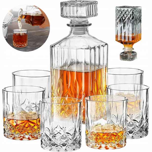 Karafa Sklenice Na Whisky, Červené Víno A Brandy Jako Dárek